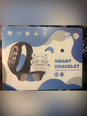 Smart bracelet, glasses and Headphones!